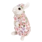 Preview: Hase im Blumenkleid rosa 25cmH